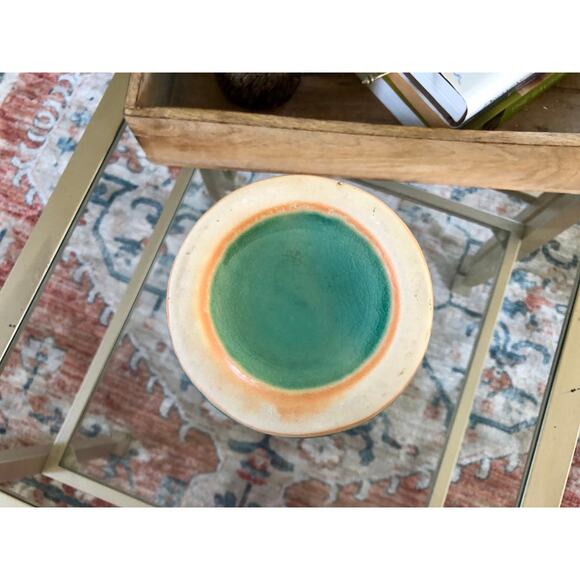 Vintage Studio Pottery Large Vase, Mid Century Pottery, Retro, Drip Glaze - Picture 9 of 9